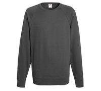 Mens Lightweight Raglan Sweatshirt (240 GSM) - Light Graphite / M