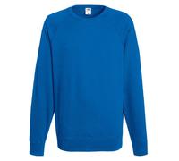 Fruit of the Loom Mens Lightweight Raglan Sweatshirt (240 GSM) (Royal) - Blue - Size Medium