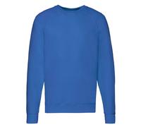 Fruit of the Loom Men's Lightweight Raglan Sweatshirt in Blue | Size: XL Fruit Of The Loom Blue XL