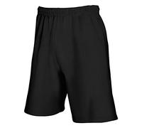 Fruit of the Loom Men's Lightweight Shorts, Black, XL UK