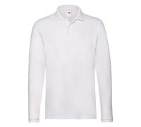Fruit of the Loom Mens Long Sleeve Cotton Pique Polo Shirt S-3XL