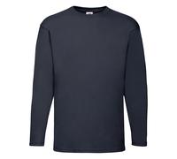 Fruit of the Loom Mens Long Sleeve T Shirt Lightweight Plain Casual Cotton Top