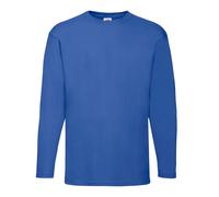 Fruit of the Loom Mens Long Sleeve T Shirt Lightweight Plain Casual Cotton Top