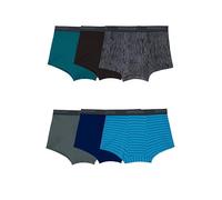 Fruit of the Loom Men's Micro Stretch Boxer Briefs, Designed to Move with You, Lightweight & Moisture Wicking, Trunk-6 Pack-Assorted Colors, M (Pack of 6)