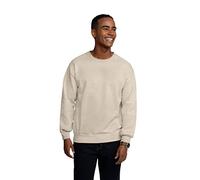 Fruit of the Loom Men's Eversoft Fleece Crewneck Sweatshirts, Moisture Wicking & Breathable, Sizes S-4x Shirt, Khaki Heather, XXL