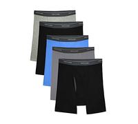 Fruit of the Loom Men's No Ride Up Boxer Brief, Assorted Colors - Coolzone Fly, M