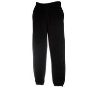 Fruit of the Loom Men's Open Hem Classic Jog Pants, Black, X-Large