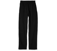 Fruit of the Loom Men's Open Hem Classic Jog Pants, Black, XX-Large