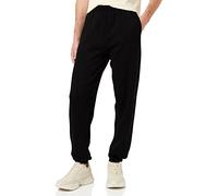 Fruit of the Loom Men's Open Hem Classic Jog Pants, Opaque, Black, Medium-C