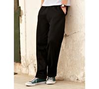 Fruit of the Loom Men's Open Hem Jog Pants Jogging Bottoms in Black | Size: Small Fruit Of The Loom Black S