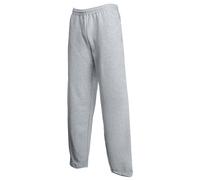 Mens Open Hem Jog Pants Jogging Bottoms - Heather Grey