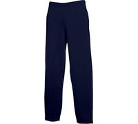Fruit of the Loom Men's Open Leg Pants Sports Joggers, Blue (Deep Navy 202), L