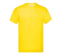 Fruit of the Loom Men's Original Heather T-Shirt in Yellow | Size: 3XL Fruit Of The Loom Yellow 3XL