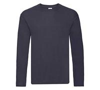 Fruit of the Loom Mens Original Long Sleeve T-Shirt (S) (Deep Navy)