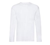 Fruit of the Loom Mens Original Long-Sleeved T-Shirt (White) Cotton - Size 2XL