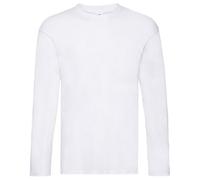 Fruit of the Loom Mens Original Long-Sleeved T-Shirt (White) Cotton - Size 3XL