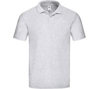 Fruit of the Loom Men's Original Pique Heather Polo Shirt in Grey | Size: 3XL Fruit Of The Loom Grey 3XL