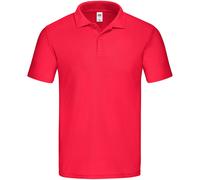 (2XL, Red) Fruit of the Loom Mens Original Polo Shirt