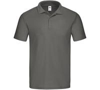 (L, Light Graphite) Fruit Of The Loom Mens Original Polo Shirt
