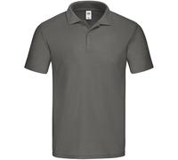 (S, Light Graphite) Fruit of the Loom Mens Original Polo Shirt