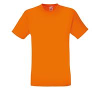 Fruit of the Loom Mens Original Short Sleeve T-Shirt - Orange Cotton - Size 3XL