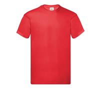 Fruit of the Loom Men's Original T-Shirt in Red | Size: Small Fruit Of The Loom Red S