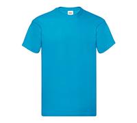Fruit of the Loom Men's Original T. T-Shirt, Azure, XX-Large