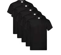 Fruit of the Loom Men's Original T. T-Shirt, Black, Medium