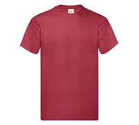 Fruit of the Loom Men's Original T. T-Shirt, Brick Red, Large