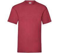 Fruit of the Loom Men's Original T. T-Shirt, Brick Red, Small