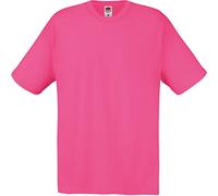 Fruit of the Loom Men's Original T. T-Shirt, Fuchsia, Small