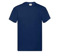 Fruit of the Loom Men's Original T. T Shirt, Navy, XXL UK