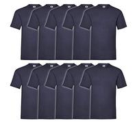 Fruit of the Loom Men's Original T. T-Shirt Pack of 10, Navy, Large
