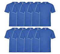 Fruit of the Loom Men's Original T. T-Shirt Pack of 10, Royal, Medium