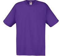 Fruit of the Loom Men's Original T. T-Shirt, Purple, X-Large