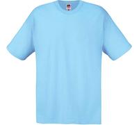 Fruit of the Loom Men's Original T. T-Shirt, Sky, Large
