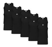 Fruit of the Loom Men's Athletic Muscle Shirt (Pack of 10), 10 x black + 1hl-kauf notepad, L