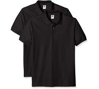Fruit of the Loom Men's Pack of 2, Premium T-Shirt, Negro, XL
