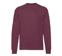 Fruit of the Loom Mens Plain Crew Neck Sweatshirt Warm Casual Workwear Jumper