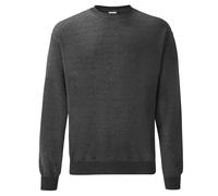 Fruit of the Loom Mens Plain Crew Neck Sweatshirt Warm Casual Workwear Jumper