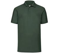 Fruit of the Loom Men's Polo Shirt, Bottle Green, XL