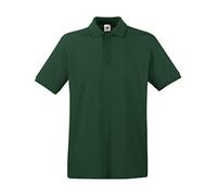 Fruit of the Loom Men's Polo Shirt - Green - Small