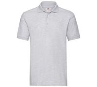 Fruit of the Loom Men's Polo Shirt, Grey (Grey), M
