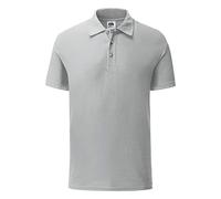 Fruit of the Loom Men's Polo Shirt - Grey - Small