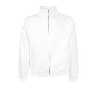 Fruit of the Loom Mens Premium 70/30 Full Zip Sweatshirt Jacket (XL) (White)