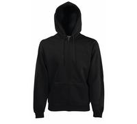 (4XL, Black) Fruit Of The Loom Mens Premium 70/30 Hooded Zip-Up Sweatshirt / Hoodie