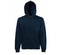 Fruit of the Loom Men's Zip Front Premium Hooded Sweat Jacket, Deep Navy, Medium