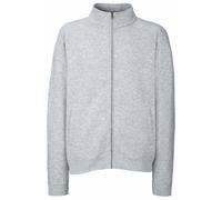 Fruit of the Loom Men's Premium Full Zip Sweatshirt Parka Jacket Heather Grey M