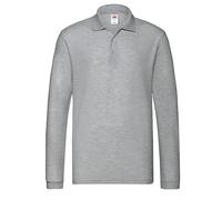 Fruit of the Loom Mens Premium Heather Long-Sleeved Polo Shi BC5037
