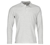 Fruit of the Loom Men's Premium Long Sleeve Polo Shirt – Ash Grey – L